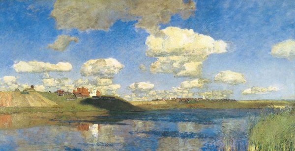 Левитан озеро Русь картина