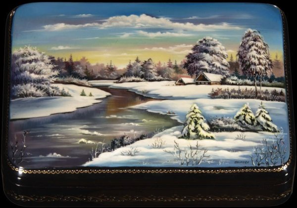 Федоскинская шкатулка; Жостовский поднос