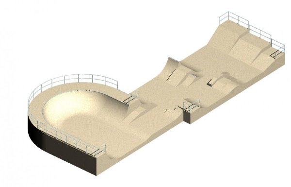 Рампа для скейт парка фирма Авен