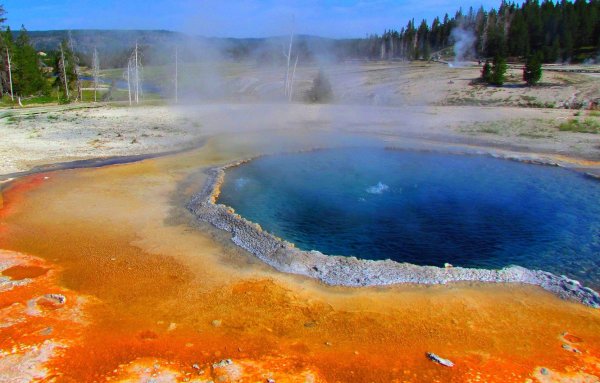 Озеро утренней славы. Йеллоустонский национальный парк, США.