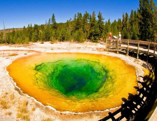 Озеро утренней славы национальный парк Yellowstone