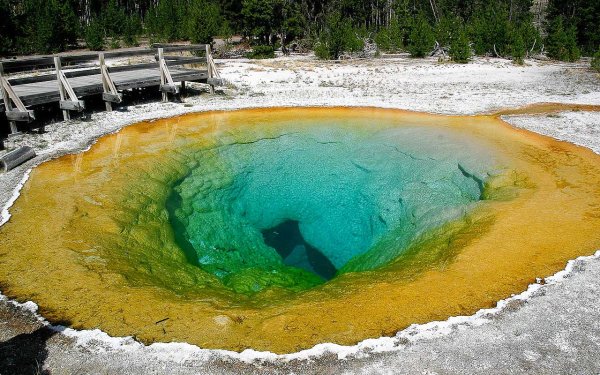 Озеро утренней славы Йеллоустонский парк