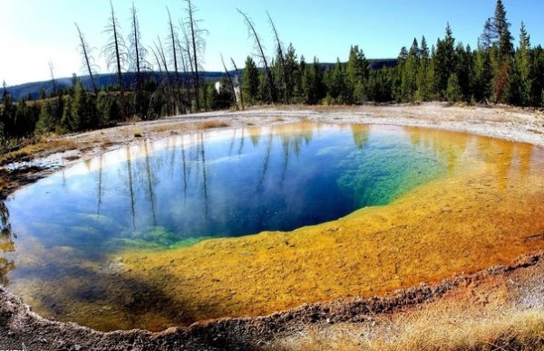 Озеро утренней славы национальный парк Yellowstone
