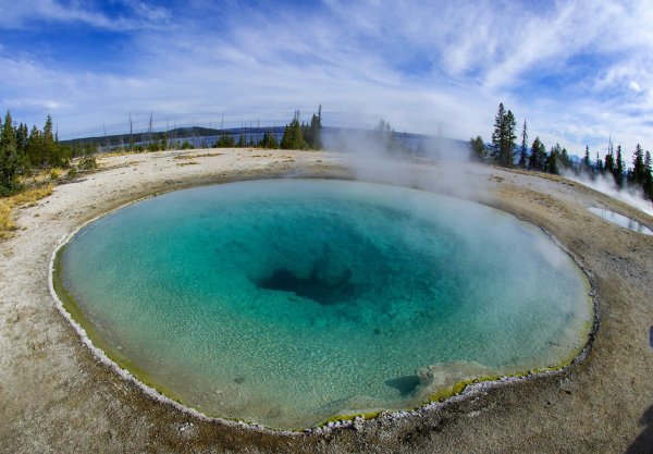 Озеро утренней славы Йеллоустонский парк