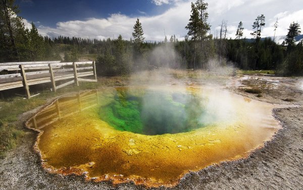 Озеро утренней славы национальный парк Yellowstone
