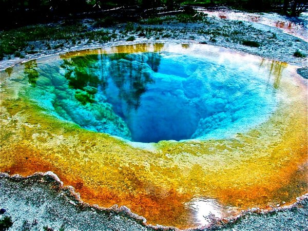 Национальный парк Йеллоустоун озеро утренней славы