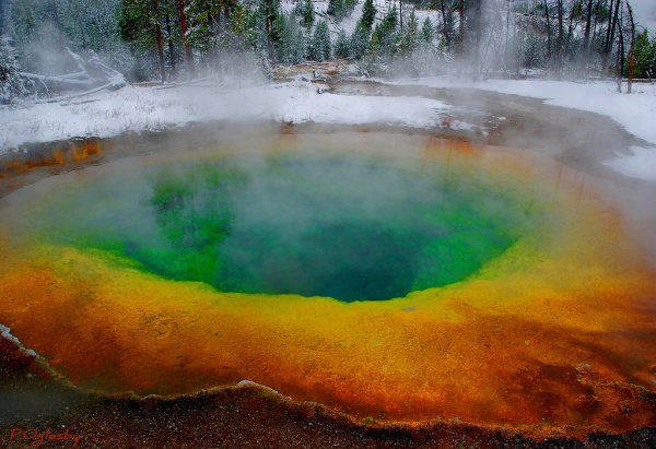 Йеллоустонский национальный парк озеро утренней славы