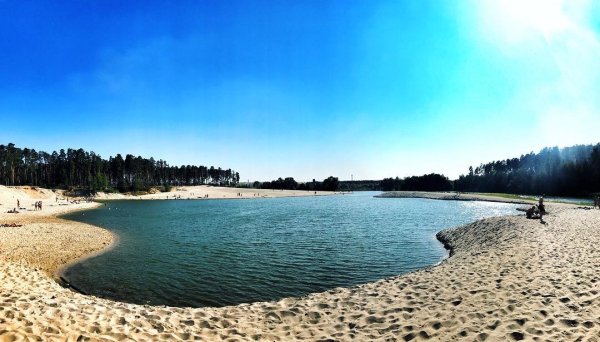 Силикатные озера в Липецке пляж