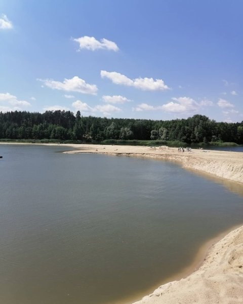 Силикатные озера в Липецке пляж