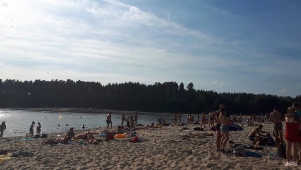 Силикатные озера в Липецке пляж