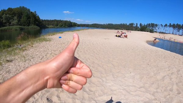 Силикатные озера в Липецке пляж