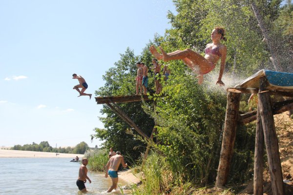 Силикатные озера в Липецке пляж