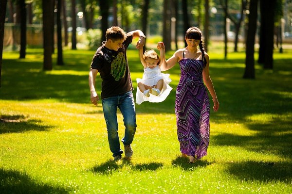 Прогулка в парке с детьми