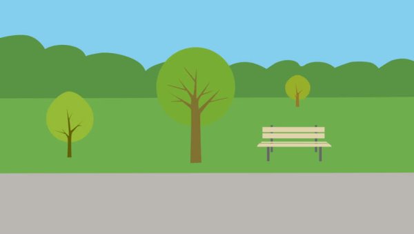 Парк мультяшный