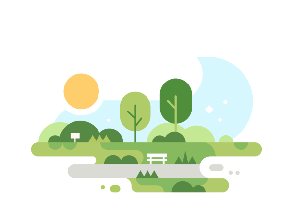 Парк векторное изображение