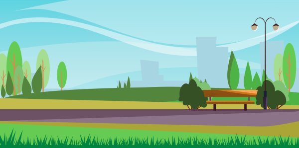 Парк мультяшный