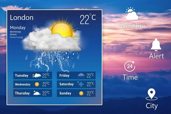 Поставить обои погода