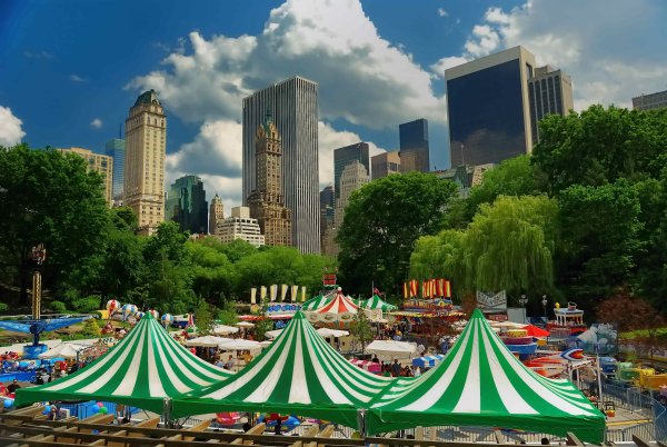 Централ парк летом Нью-Йорк