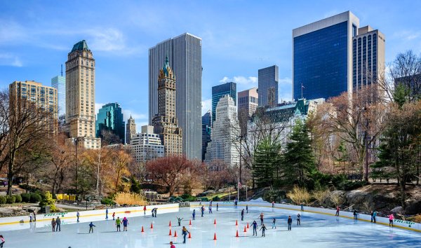 Каток Нью-Йорк Центральный парк