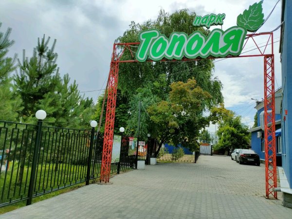 Город Оренбург парк тополя