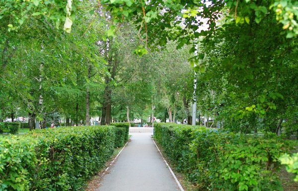 Парк сквер в Оренбурге