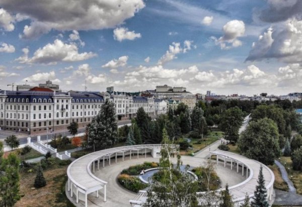 Парк черное озеро Казань летом