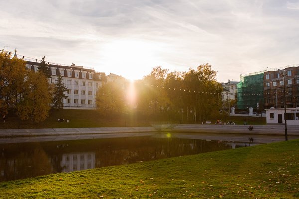Парк черное озеро Казань вид сверху