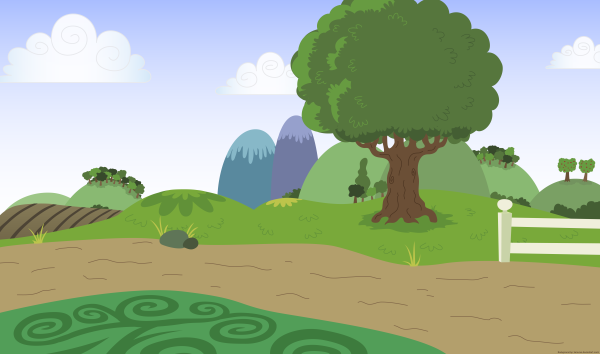 Фон парк мультяшный