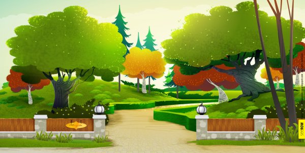 Парк мультяшный