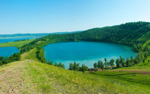 Озеро круглое Шарыповский район