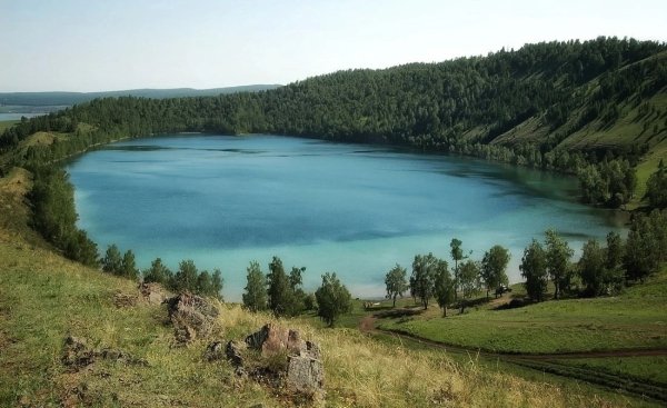 Озеро круглое Шарыповский район