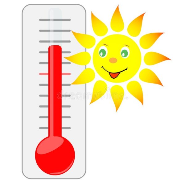 Солнце градусник жара