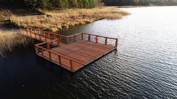 Наплавной причал Понтонный