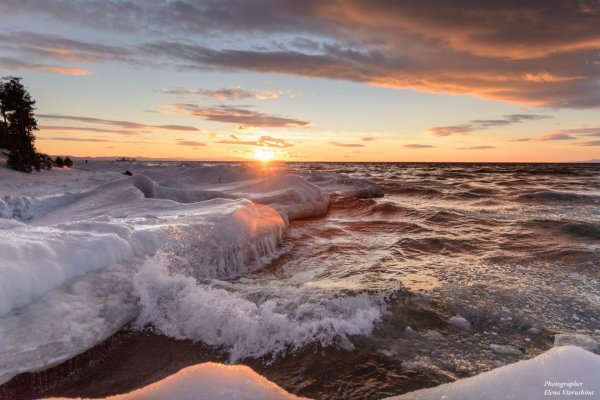 Горячинск зима Байкал
