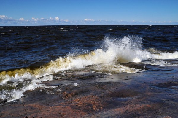 Шторм на Ладожском озере