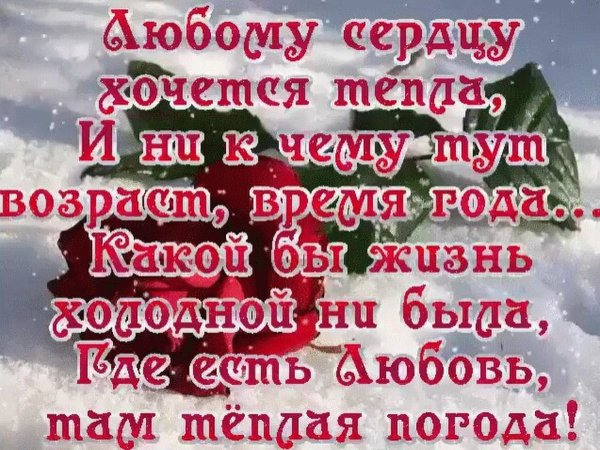 Любому сердцу хочется тепла