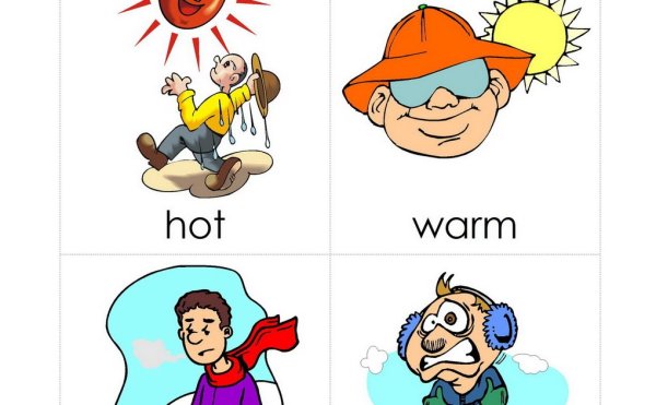 Warm карточка на английском