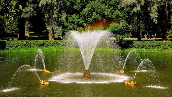 Фонтан китовый в Петергофе