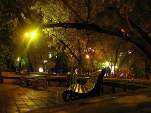 Ночной парк Оренбург