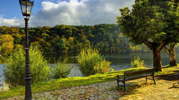 Парк с речкой