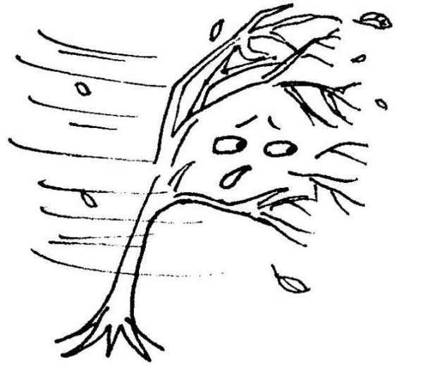 Ветер раскраска для детей