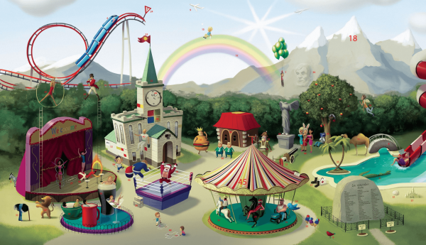 Аттракционы мультяшное