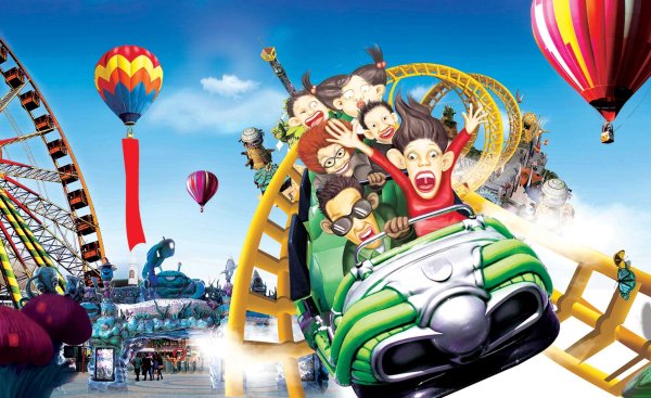 Баннер для парка аттракционов