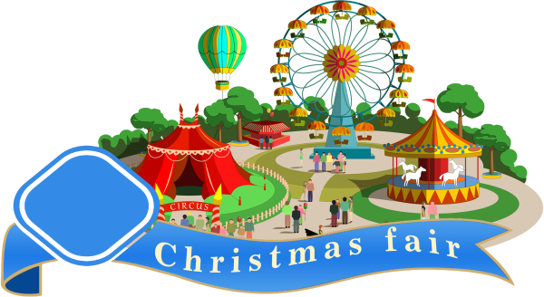 Парк аттракционов на прозрачном фоне