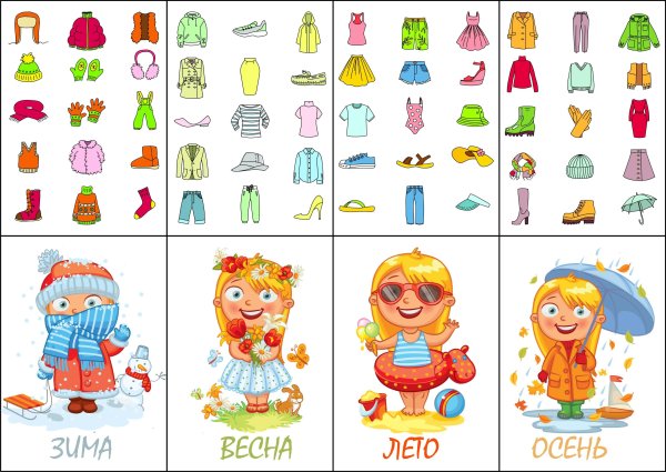 Одежда по сезонам для детей