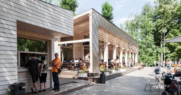 Парк Горького Москва кафе