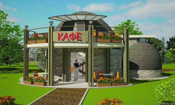 Проект здания кафе
