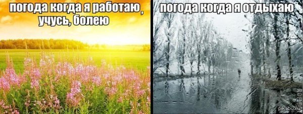 Мемы про погоду на выходные