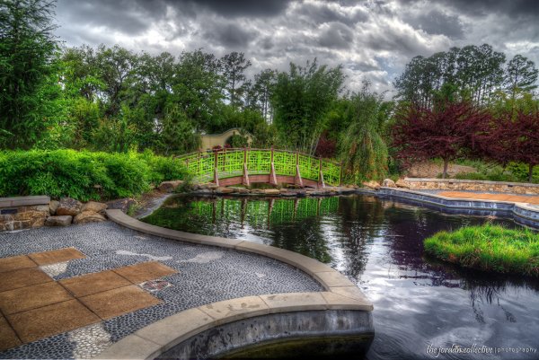 HDRI сад ландшафт