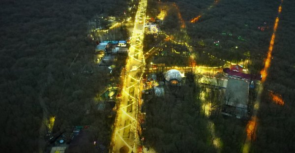 Парк Победы Ставрополь сверху